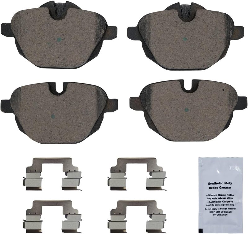 HUSCH D1473 Rear Ceramic Brake Pads Kit Fit For BMW 528i 2011-2016, For 528i xDrive 2012-2016, For 530i 2017-2019, For 535d 2014-2016, For 535i 2011-2016, For 535i GT xDrive 2011-2016 - Image 2